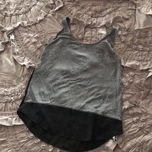 Maurice’s black and gray colorblock tank top